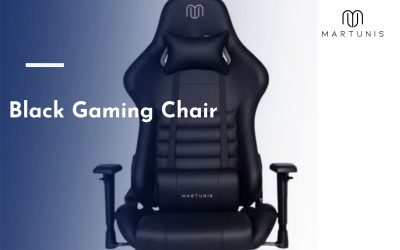 black gaming chair