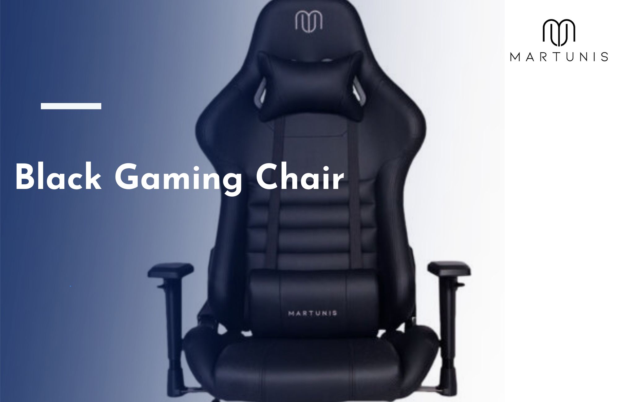 black gaming chair